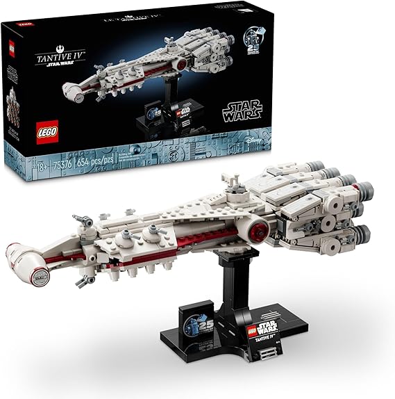 Star Wars: A New Hope Tantive IV LEGO 75376, modelo de nave espacial de 25 aniversario