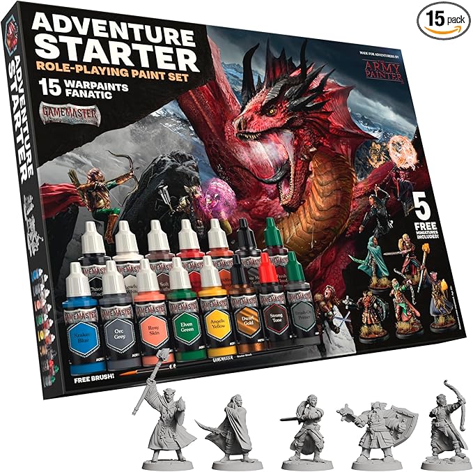 Set de pinturas y miniaturas The Army Painter, GameMaster.